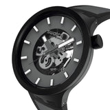 Swatch Past the Horizon Grey Dial black strap Watch SB05B113