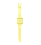 Swatch WHAT IF…LEMON? Yellow Dial Bioceramic Strap Unisex Watch SO34J700