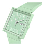 Swatch WHAT IF…MINT? Green Dial Bioceramic Strap Unisex Watch SO34G701