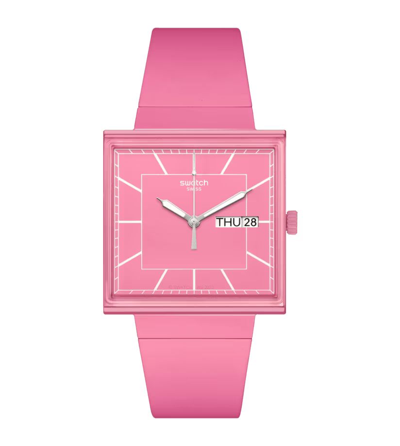 Swatch WHAT IF…ROSE? Quartz Pink Dial Pink Unisex Watch SO34P700