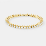 Exquisite Tennis Bracelet Showcasing Brilliant Pear-Cut Diamond Stones in a Timeless, Sophisticated Design of Radiant Luxury and Refined Elegance - Bijoux Eclore