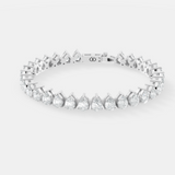 Elegant Tennis Bracelet with Sparkling Pear-Shaped Diamonds, Timeless Luxury Jewelry Piece for Special Occasions - Bijoux Eclore