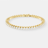 Exquisite Round Brilliant Cut Diamond Tennis Bracelet – Timeless Luxury Design with Secure Clasp - Bijoux Eclore