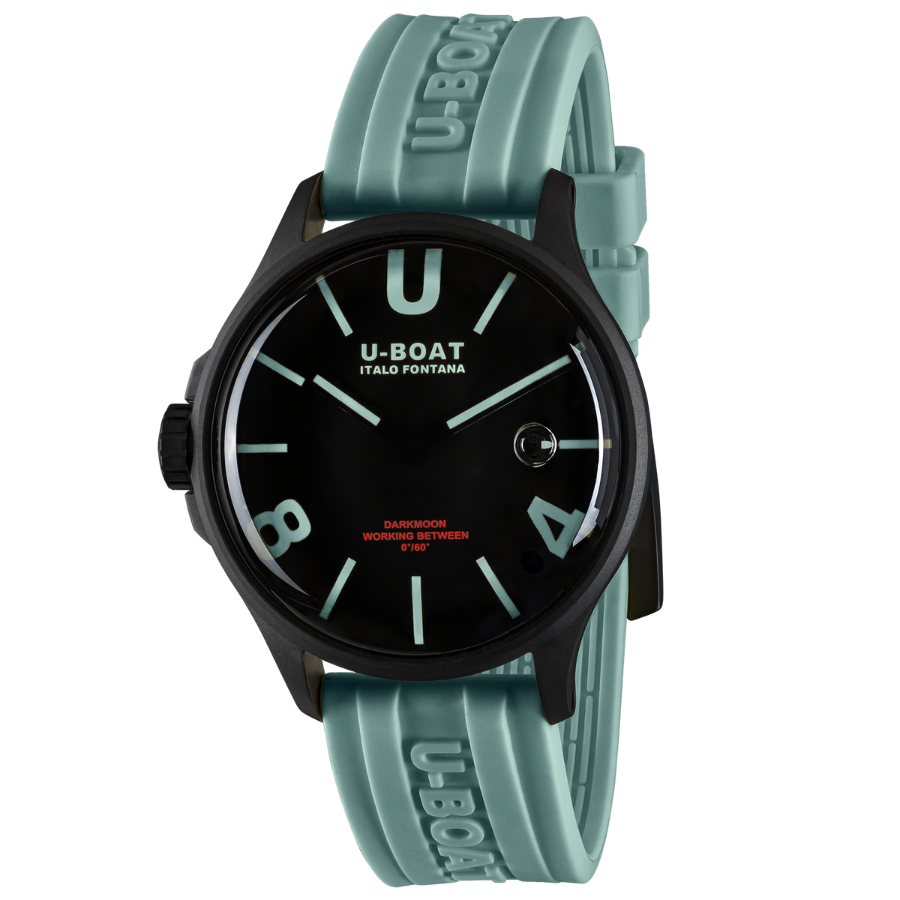 U-Boat Darkmoon 44mm Bk Aquamarine 9526 - Bijoux Eclore