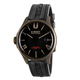 U-Boat Darkmoon Bronze PVD Black Dial Black Rubber Strap Quartz Mens Watch 9548 - Bijoux Eclore