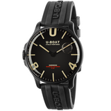 U-Boat Darkmoon Oil Dial 44mm IPB Rubber Strap Watch 8464/B - Bijoux Eclore
