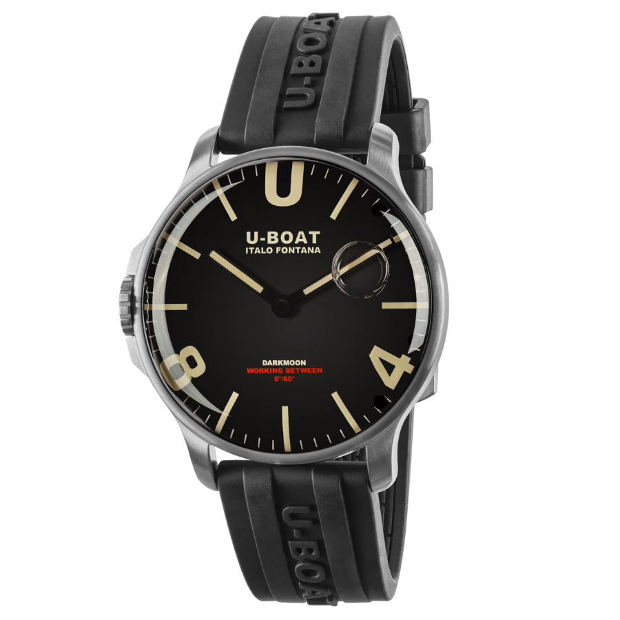 U-boat Darkmoon 44MM Black SS 8463/B - Bijoux Eclore