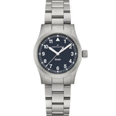 Hamilton Khaki Field Quartz 33 Stainless Steel / Blue / Bracelet - H69301140 - Bijoux Eclore