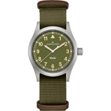 Hamilton Khaki Field Quartz 38 Stainless Steel / Green - H69401960 - Bijoux Eclore