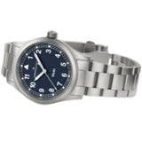 Hamilton Khaki Field Quartz 38 Stainless Steel / Blue / Bracelet - H69401140 - Bijoux Eclore