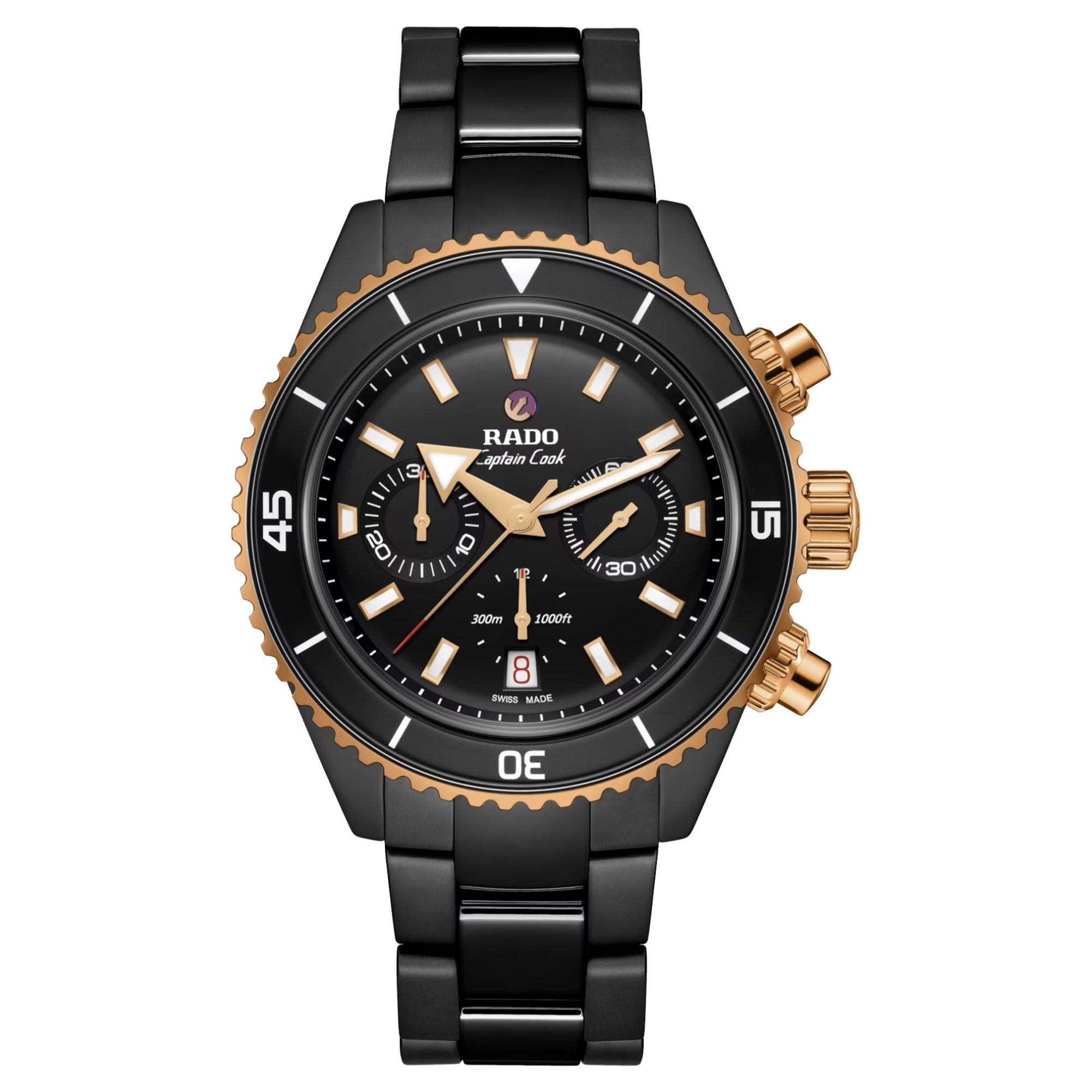 Captain Cook High-Tech Ceramic Automatic Chronograph R32190153 - Bijoux Eclore