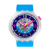 SWATCH NEON HIELO SB01K400 Big Bold 47mm Unisex Watch 2025 New - Bijoux Eclore
