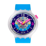 SWATCH NEON HIELO SB01K400 Big Bold 47mm Unisex Watch 2025 New - Bijoux Eclore