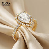 Brilliant Pear-Cut Diamond Ring: Shaped for Perfection and Designed to Sparkle - Bijoux Eclore