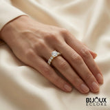 Oval-Cut Diamond Ring with Unparalleled Radiance - Bijoux Eclore