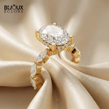 Stunning Oval Diamond Ring That Glows with Unmatched Brilliance - Bijoux Eclore