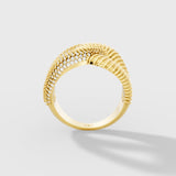 Eternal Knot Statement Ring Featuring Lab-Grown Diamonds - Bijoux Eclore
