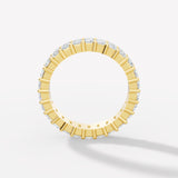 Elegant Emerald-Cut Lab-Grown Diamond Eternity Band - Bijoux Eclore