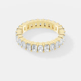 Elegant Emerald-Cut Lab-Grown Diamond Eternity Band - Bijoux Eclore