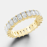 Elegant Emerald-Cut Lab-Grown Diamond Eternity Band - Bijoux Eclore
