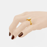 Captivating Emerald-Cut Lab-Grown Diamond Ring Framed in a Sleek Bezel Setting - Bijoux Eclore
