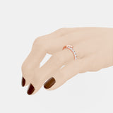 Round-Cut Diamond Wrap Ring – A Contemporary Twist on Timeless Sparkle - Bijoux Eclore