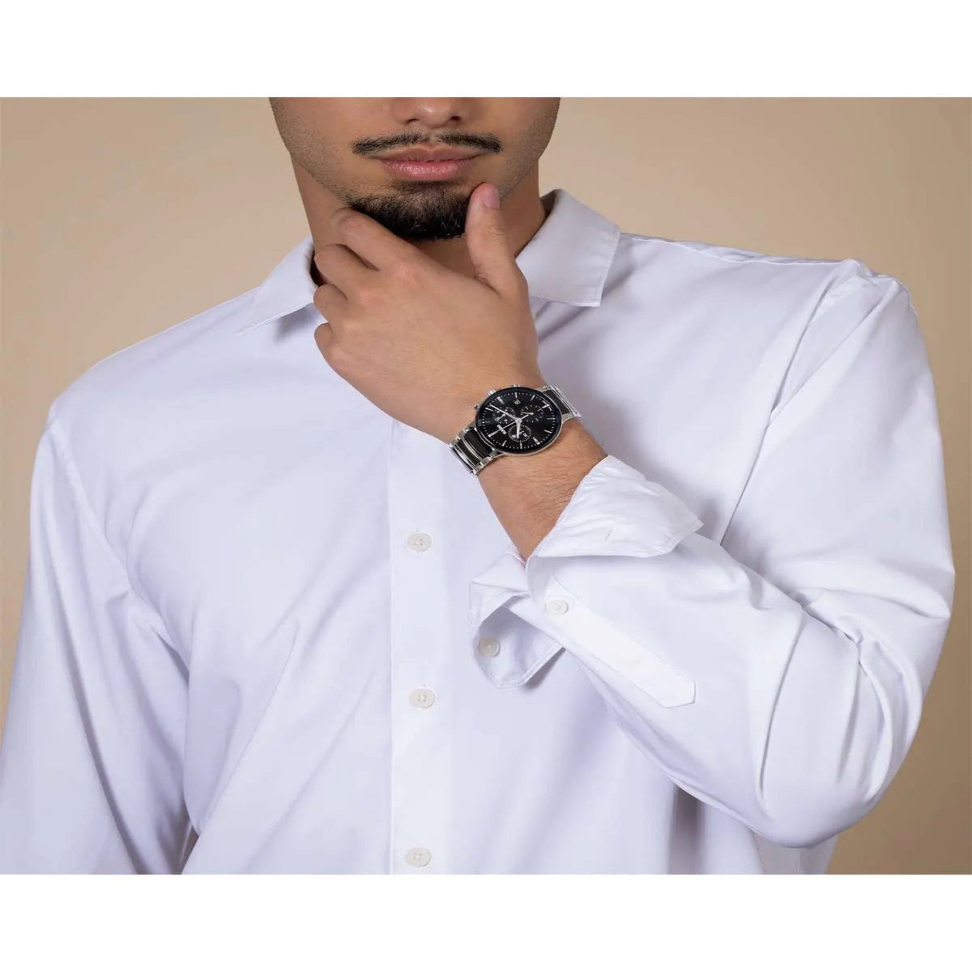 RADO R30210152 Centrix Chronograph Two Tone Combined Materials Bracelet - Bijoux Eclore