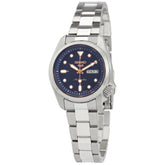Seiko SRE003K1J 5 Sports Automatic Blue Dial Ladies Watch - Bijoux Eclore