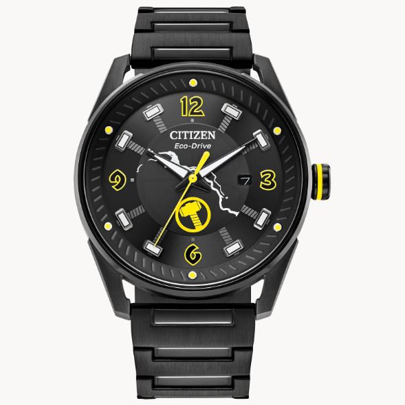 Citizen Marvel Thor Black Dial Men's Watch BM6987-50W
