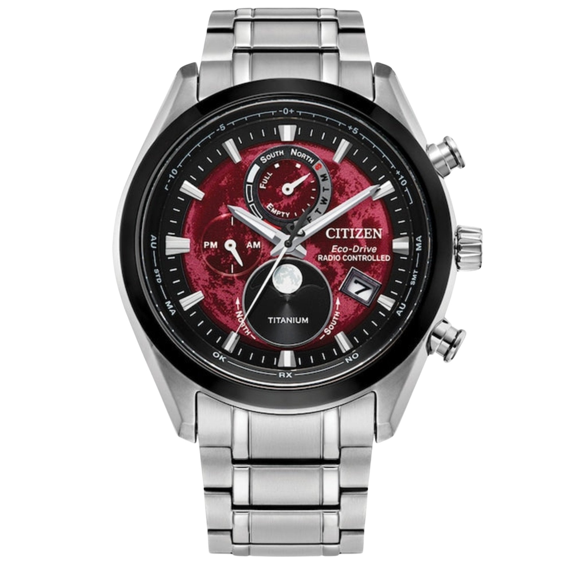 Citizen Moonphase RED Men Watch BY1018-55X - Bijoux Eclore