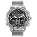 Citizen Promaster NaviHawk Chrono AT Black Dial Mesh Band Men's Watch JY8030-83E - Bijoux Eclore