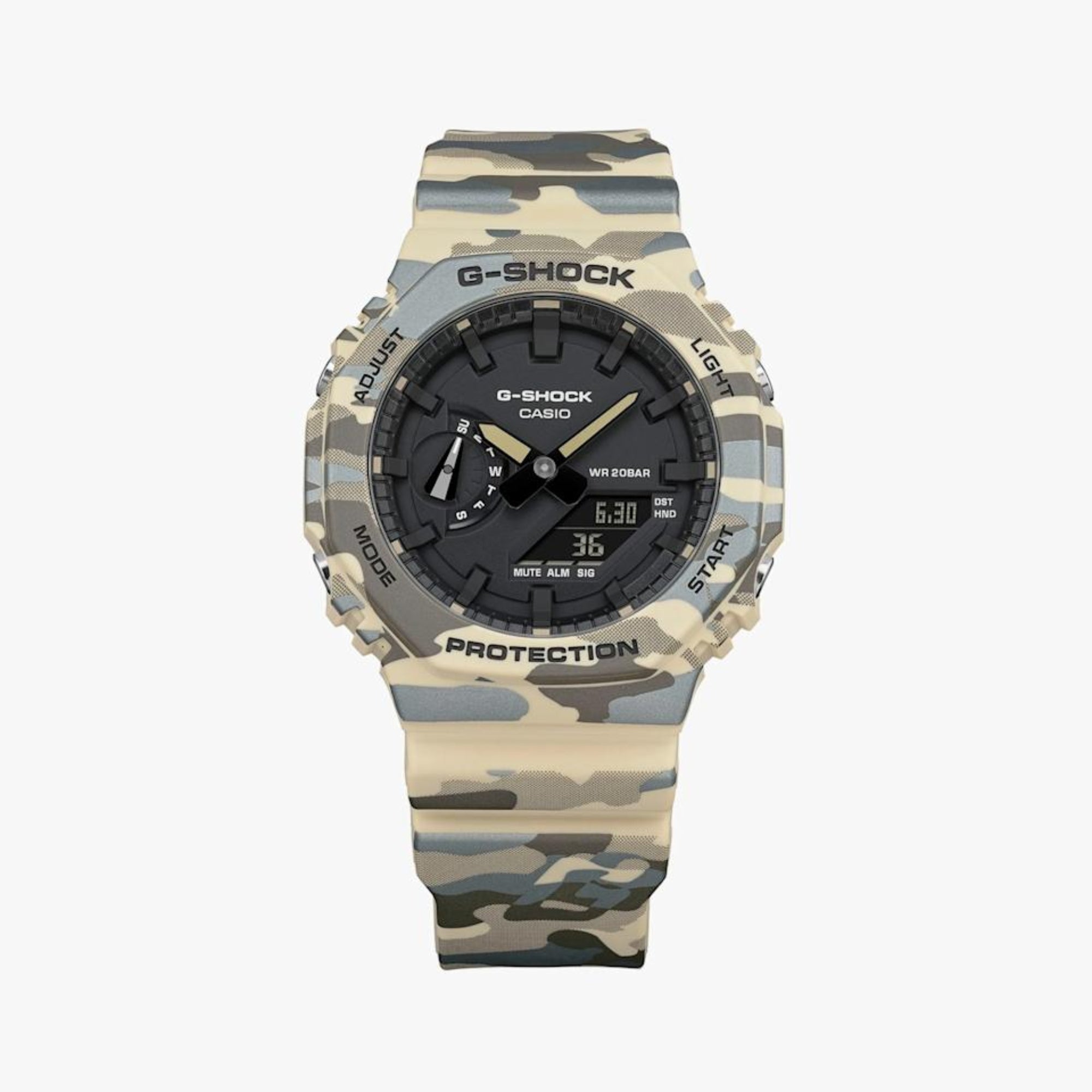 G-SHOCK Analog-Digital 2100 Series Camouflage GA2100CM-5A - Bijoux Eclore