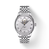 Montre Tissot Le Locle Powermatic 80 Open Heart avec cadran argenté en acier inoxydable T006.407.11.033.02