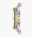 Fossil Blue Dive Three-Hand Date Two-Tone Stainless Steel Watch FS6031