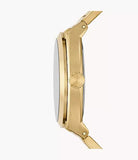 Fossil Everett Three-Hand Date Gold-Tone Stainless Steel Watch FS5965