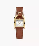 Fossil Harwell Three-Hand Medium Brown Leather Watch ES5264