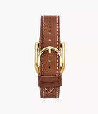 Fossil Harwell Three-Hand Medium Brown Leather Watch ES5264