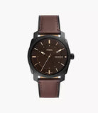 Fossil Machine Three-Hand Date Brown LiteHide Leather Watch FS5901