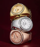 Fossil Raquel Three-Hand Date Gold-Tone Stainless Steel Watch ES5320