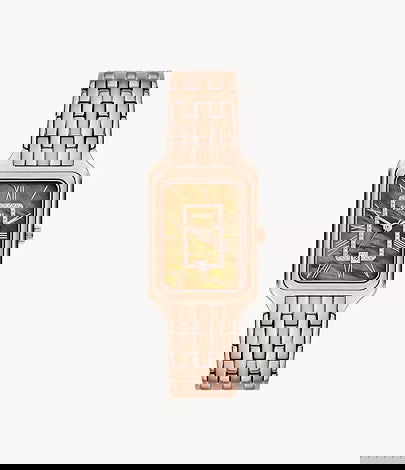 Fossil Raquel Three-Hand Date Medium Brown LiteHide Leather Watch ES5323