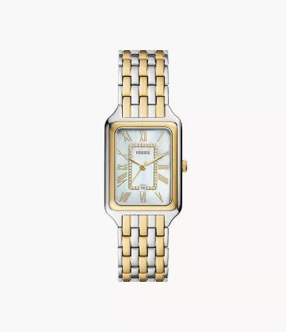 Fossil Raquel Three-Hand Date Two-Tone Stainless Steel Watch ES5305