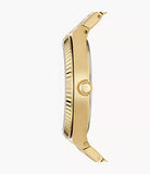 Fossil Scarlette Three-Hand Date Watch in Gold-Tone Stainless Steel ES5299