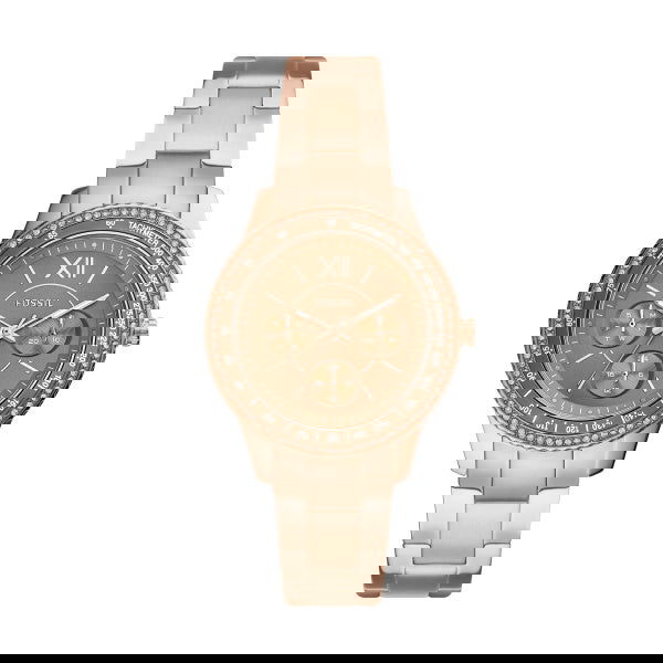 Fossil Stella Sport Multifunction Rose Gold-Tone Stainless Steel Watch ES5109