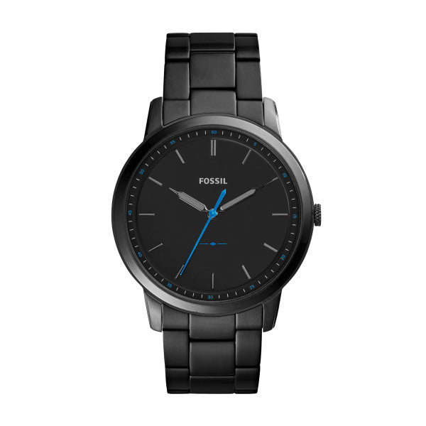 Fossil The Minimalist Black Satin Dial Men's Watch FS5308