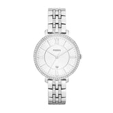 Fossil Women s Jacqueline Crystal Silver Stainless Steel Watch ES3545