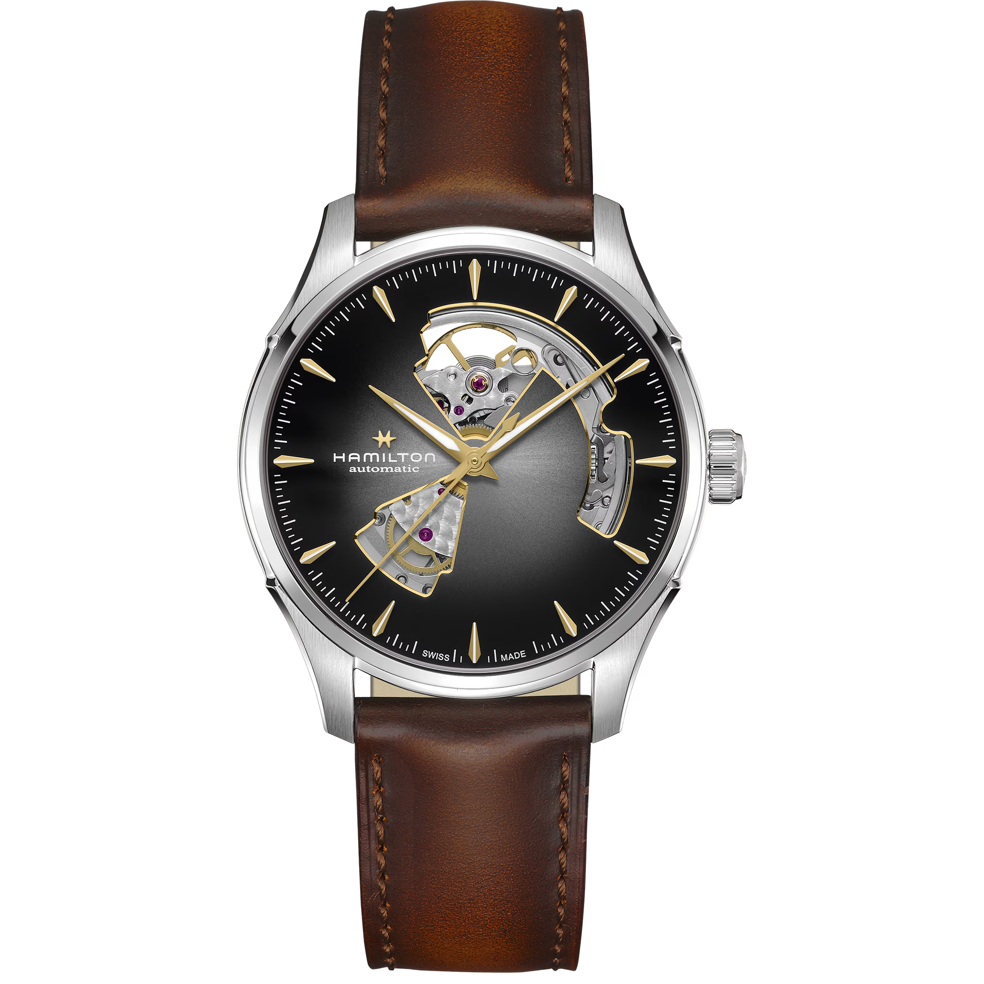 Hamilton Jazzmaster Open Heart Auto 40mm H32675581 - Bijoux Eclore