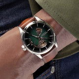 Hamilton Jazzmaster Open Heart Auto 42mm Brown Leather Strap H32705560 - Bijoux Eclore
