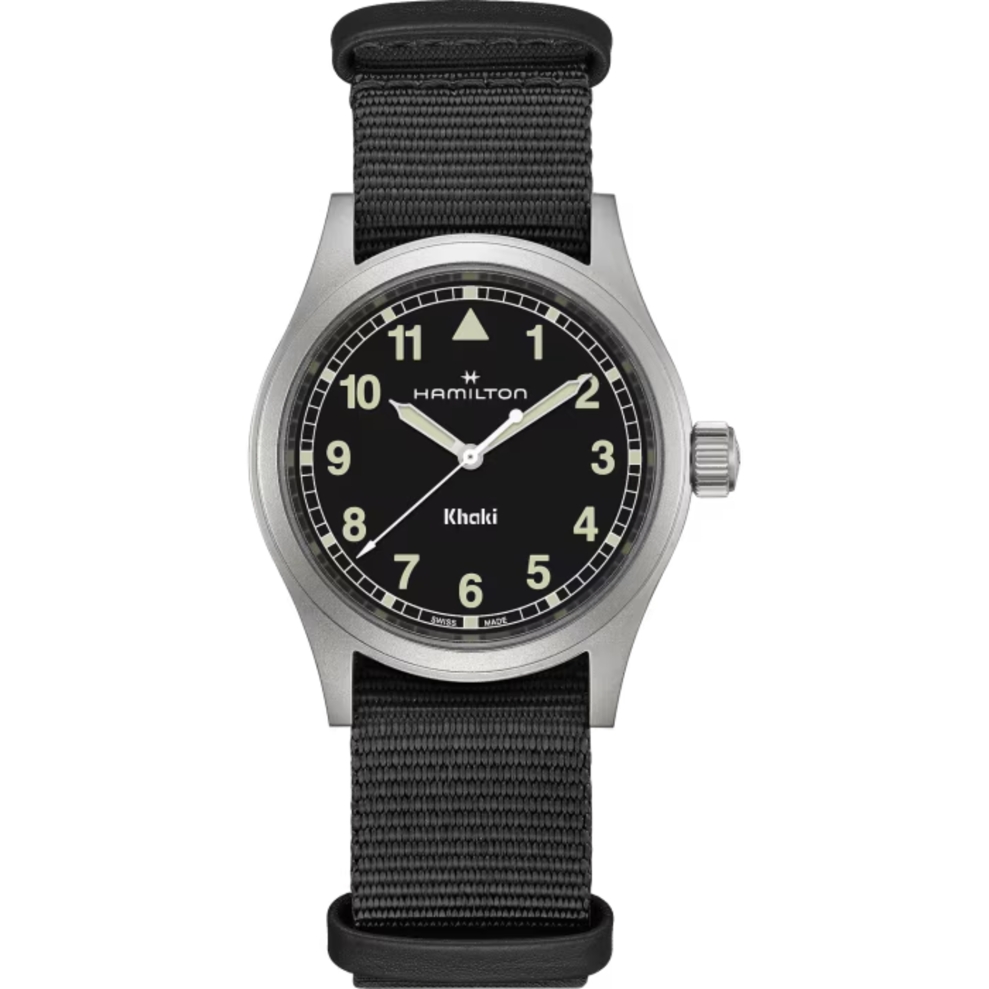 Hamilton Khaki Field 38mm Unisex Watch Black. H69401430 - Bijoux Eclore