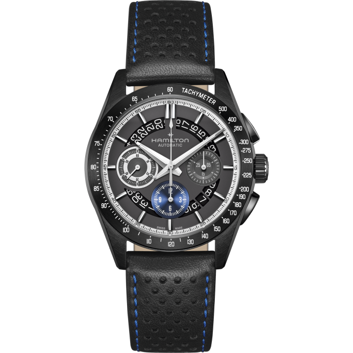 Hamilton Jazzmaster Performer Autochrono 42mm Gun Color Dial H36646780 - Bijoux Eclore