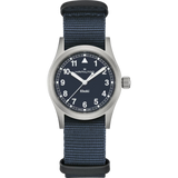 Hamilton Khaki Field Quartz 33mm Blue Dial Fabric Strap H69301940 - Bijoux Eclore